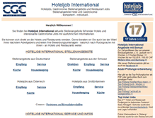 Tablet Screenshot of hoteljob-international.de